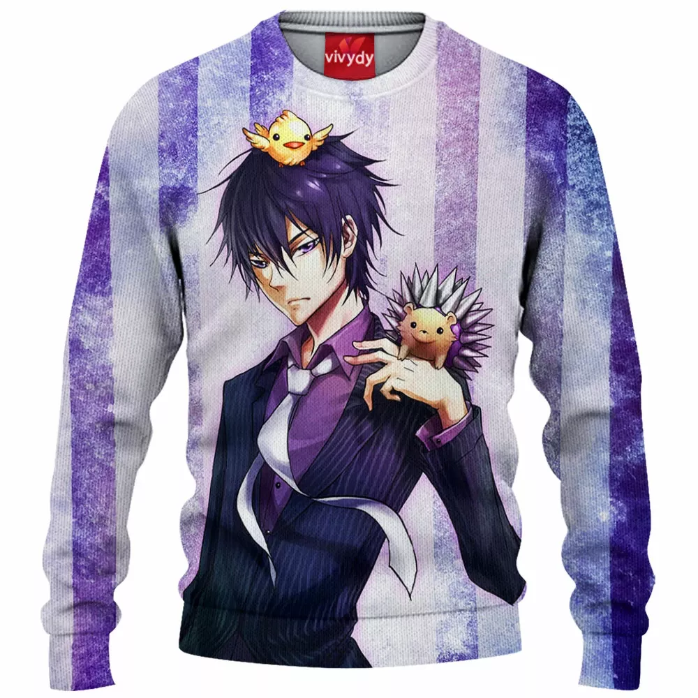 Hibari From Katekyo Hitman Reborn Knitted Sweater