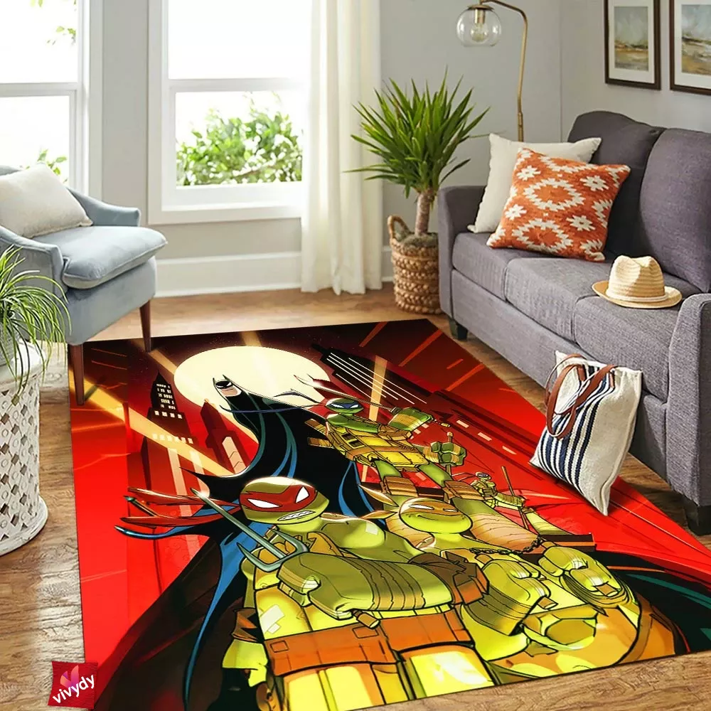 Batman TMNT Rectangle Rug