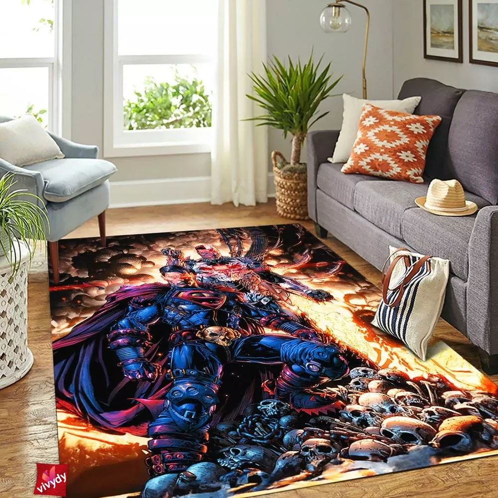 Superman Cyborg Rectangle Rug