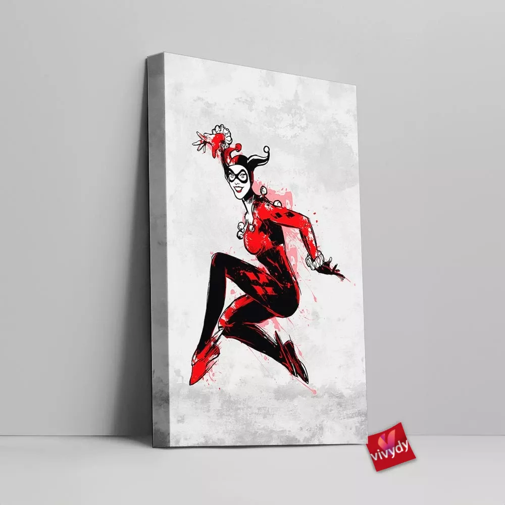 Harley Quinn Canvas Wall Art