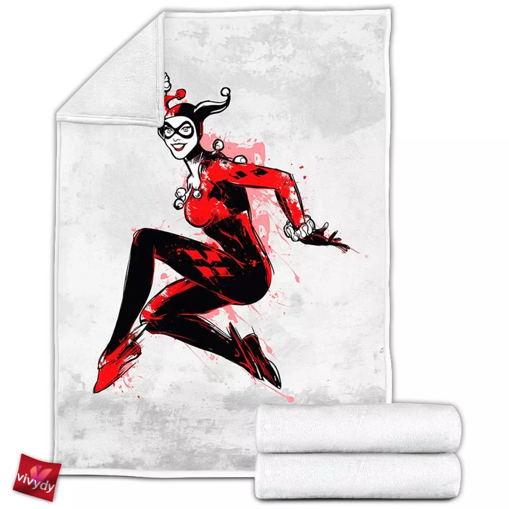 Harley Quinn Fleece Blanket