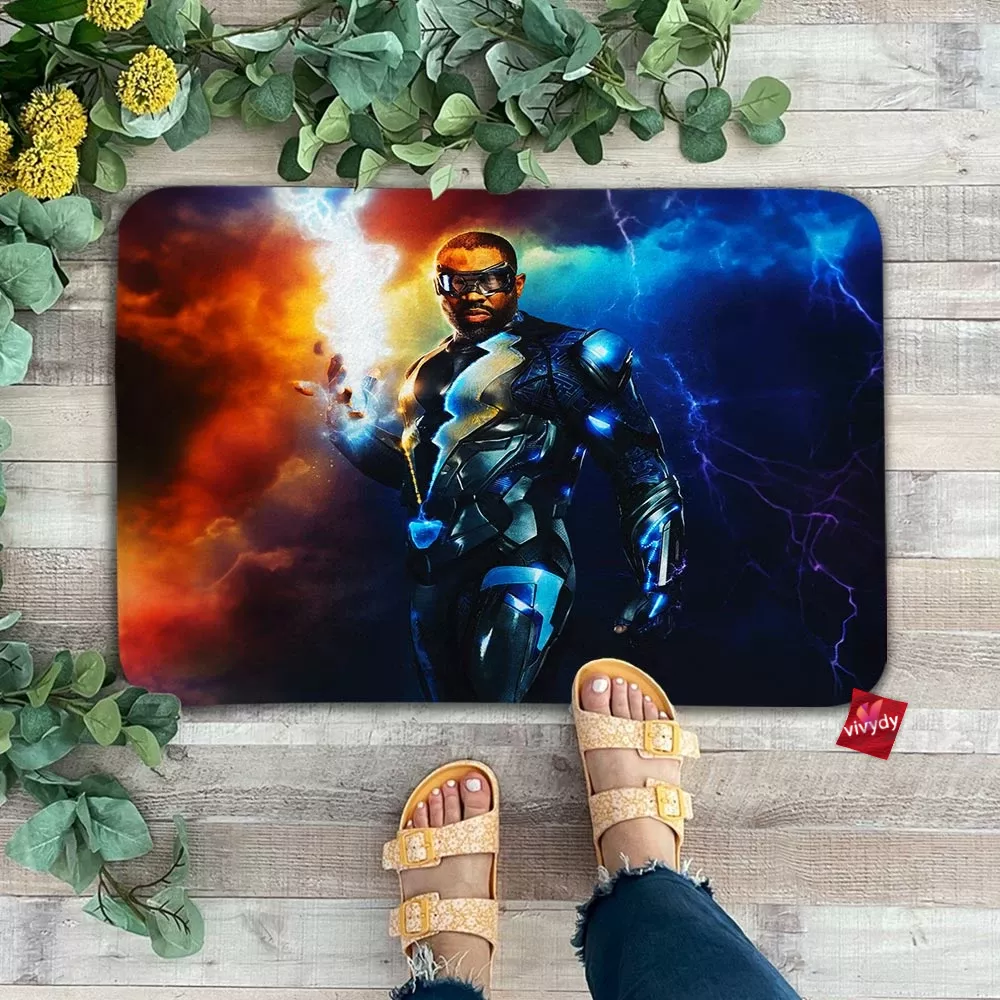 Black Lightning Doormat