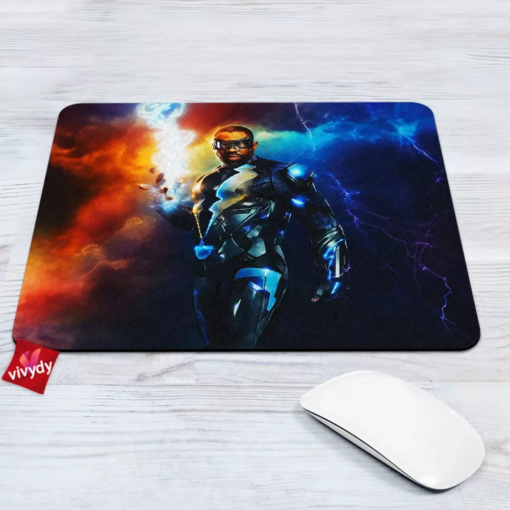 Black Lightning Mouse Pad