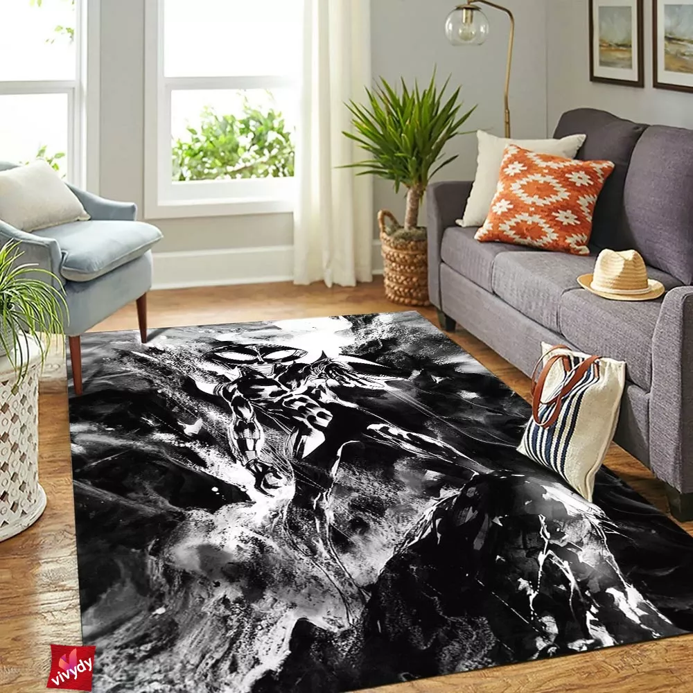 Black Manta Rectangle Rug