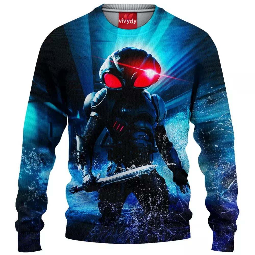 Black Manta Knitted Sweater