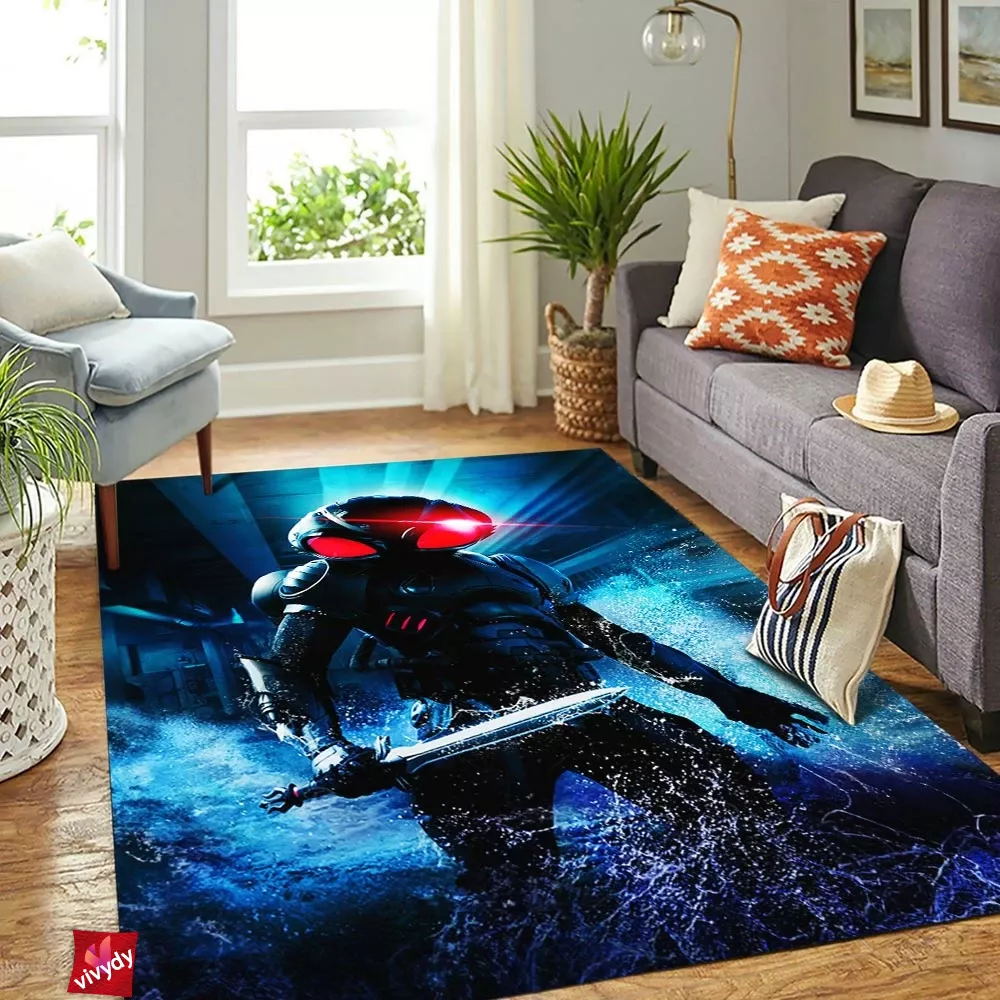 Black Manta Rectangle Rug