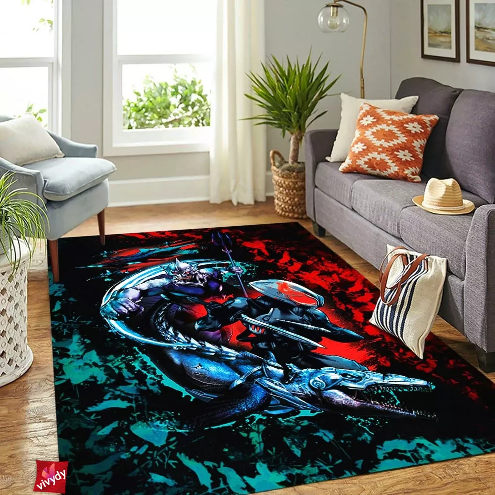 Black Manta Rectangle Rug