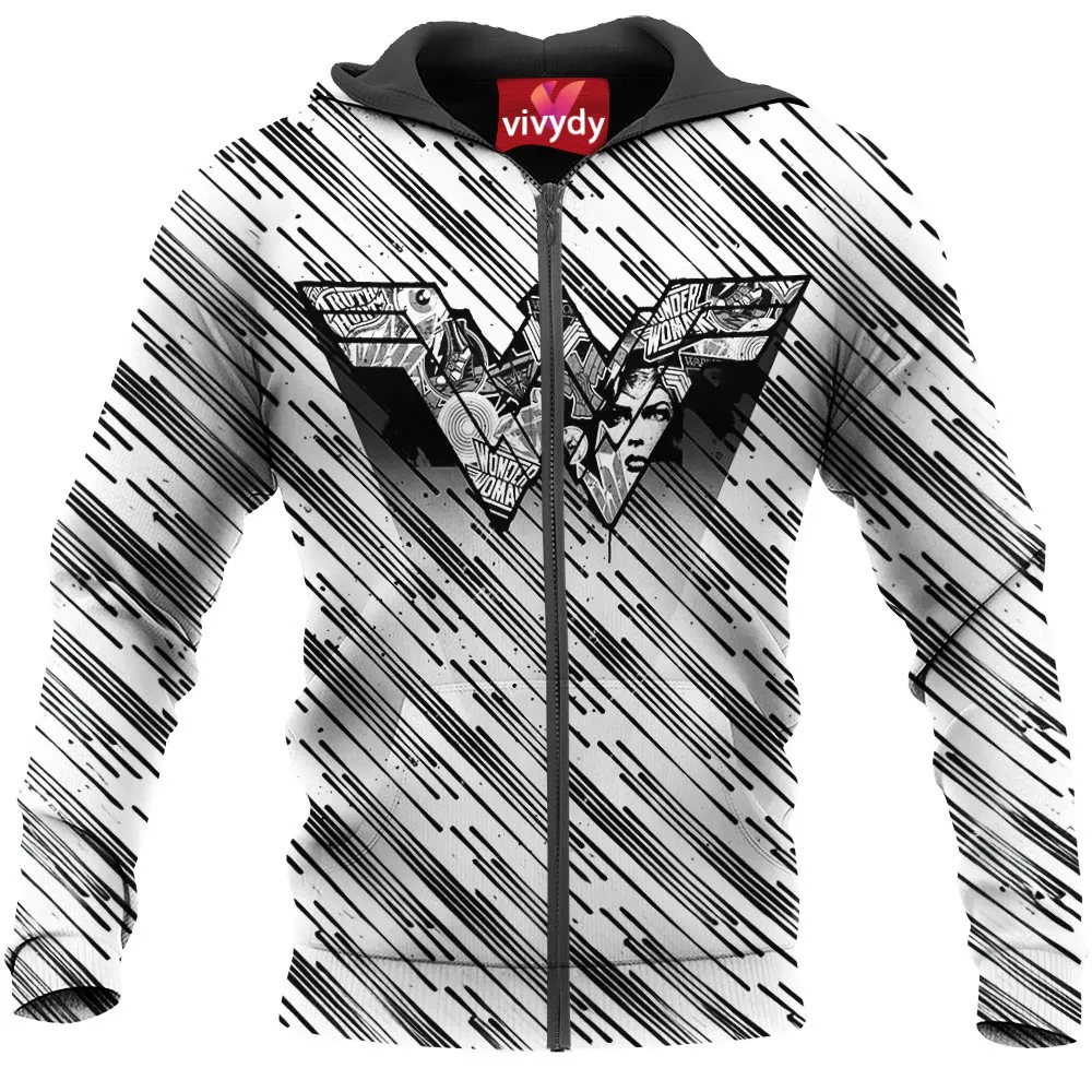 Wonder Woman Zip Hoodie