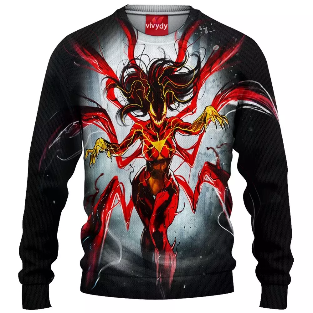 Carnage x Spider-Woman Knitted Sweater