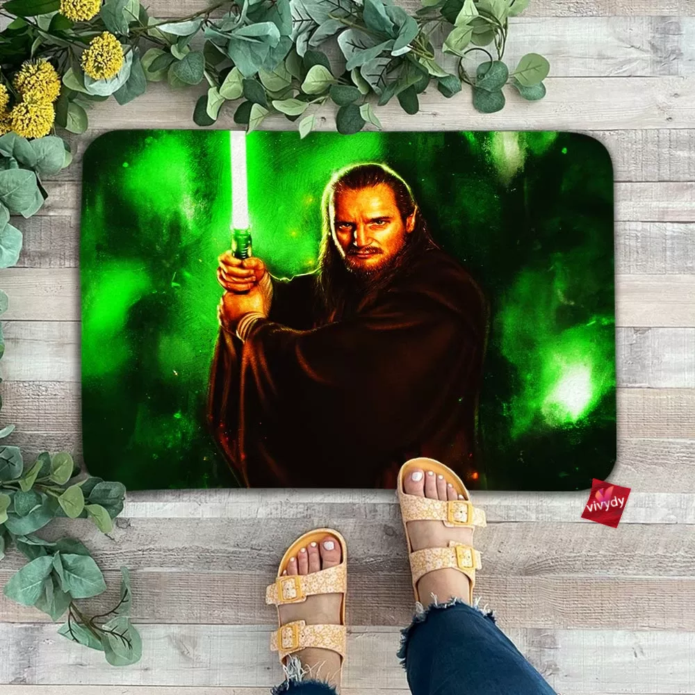 Qui-Gon Jinn Star War Movie Comic Doormat