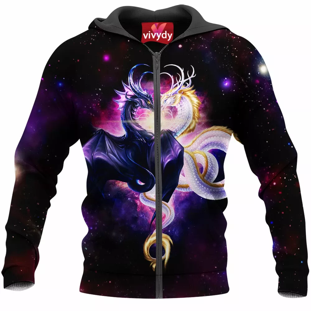 Yin Yang Dragon Zip Hoodie