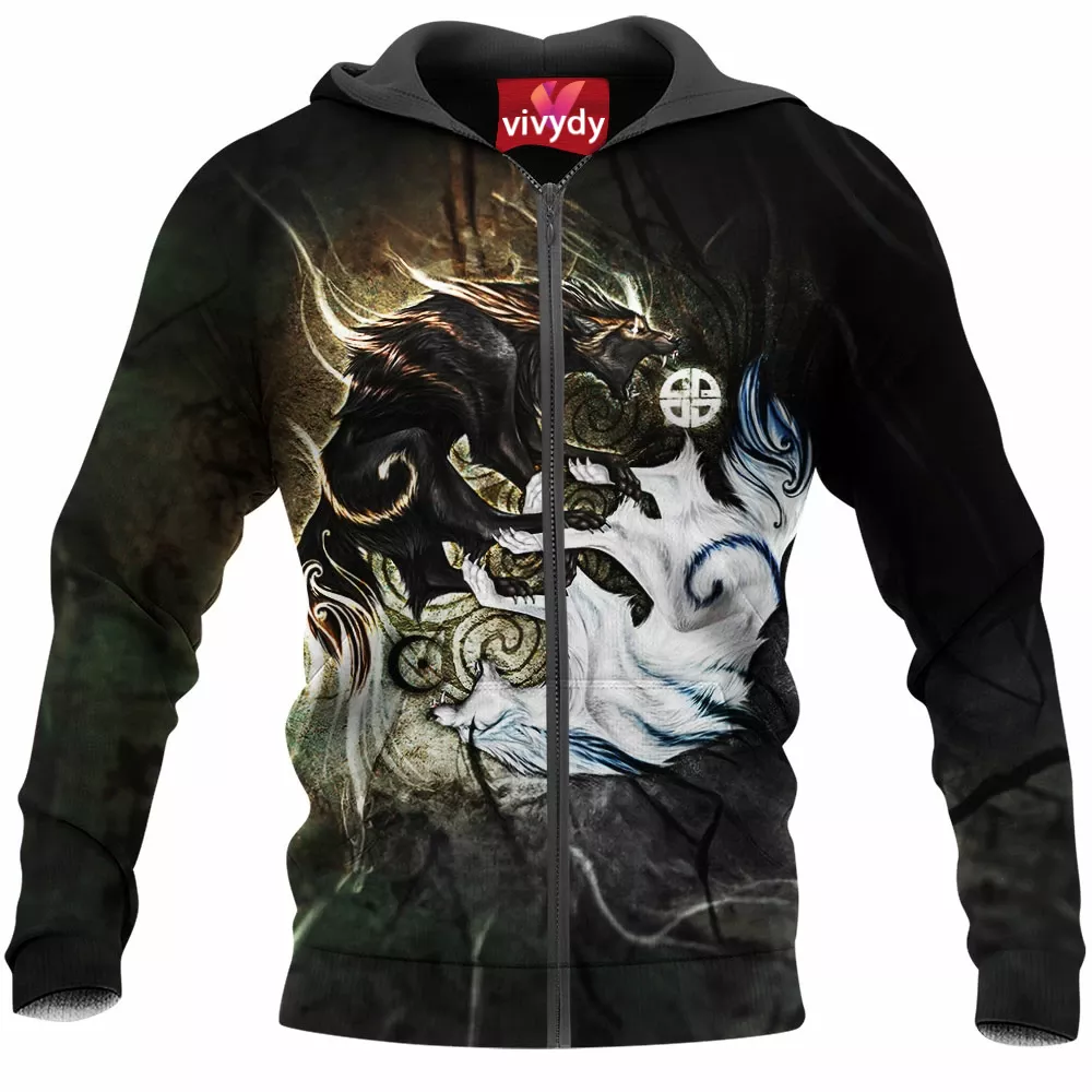 Ragnarok Wolf Zip Hoodie