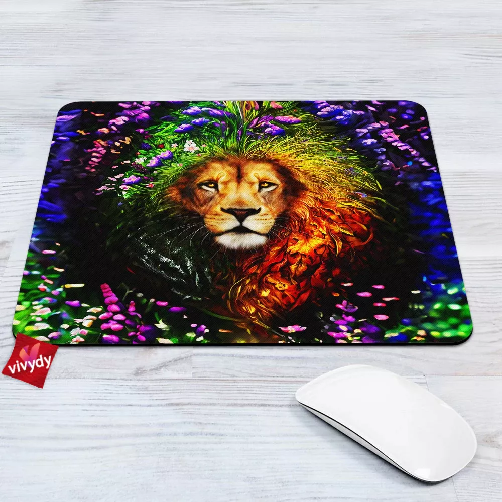 Spirit Of The Seasons Lion Mouse Pad