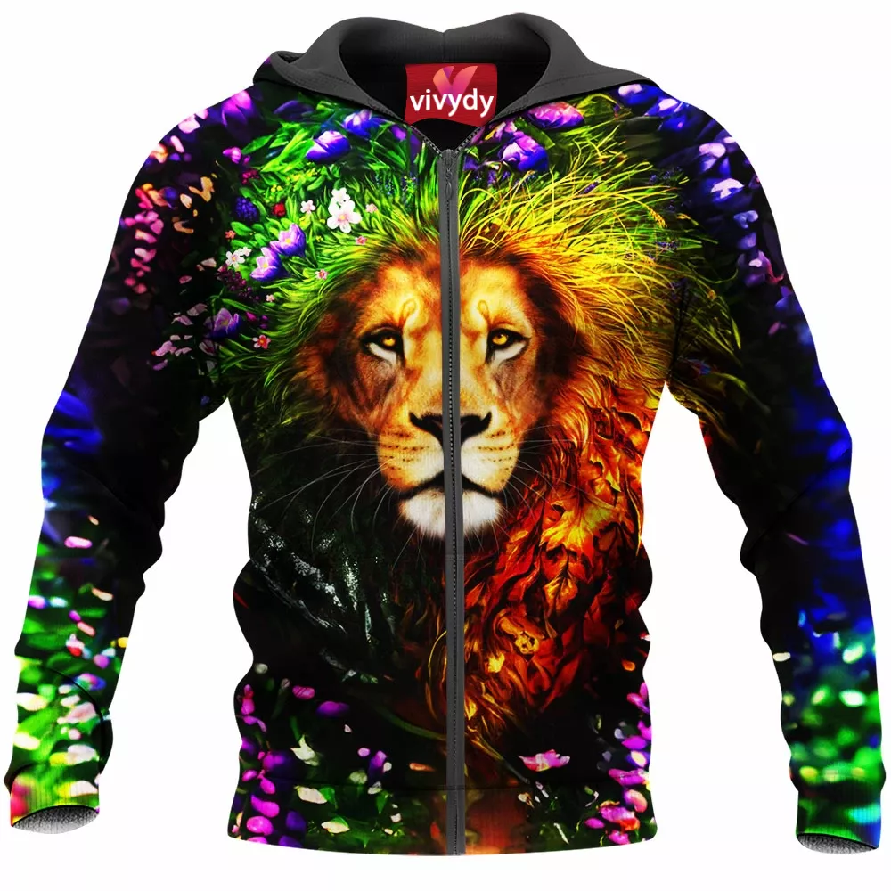 Spirit Of The Seasons Lion Zip Hoodie