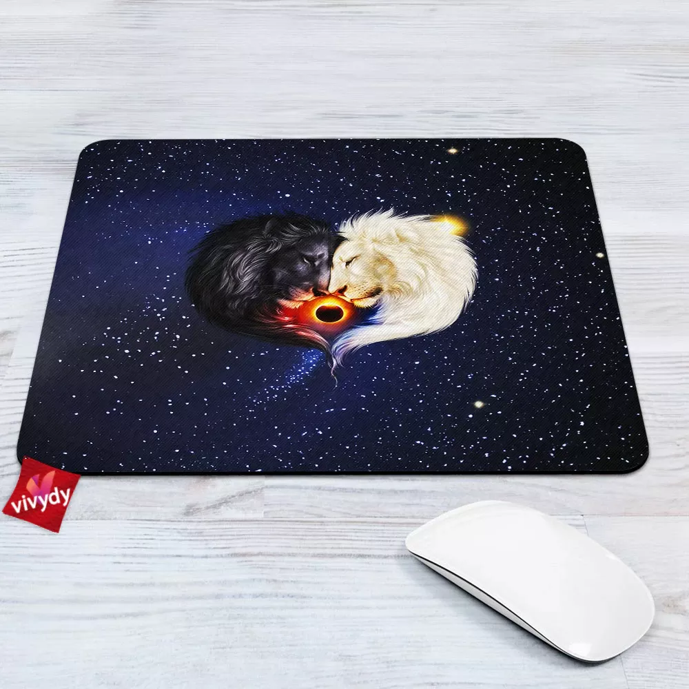 Yin Yang Lion Mouse Pad