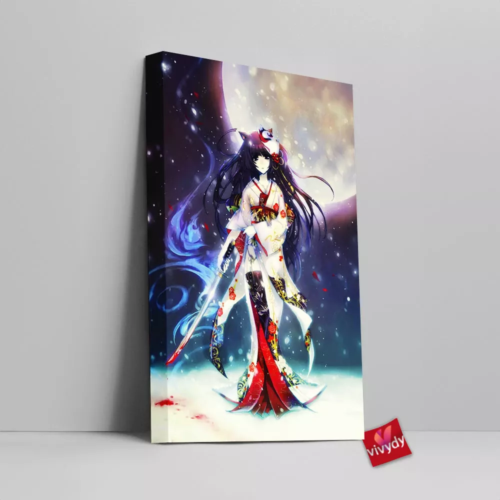 Anime Girl Canvas Wall Art