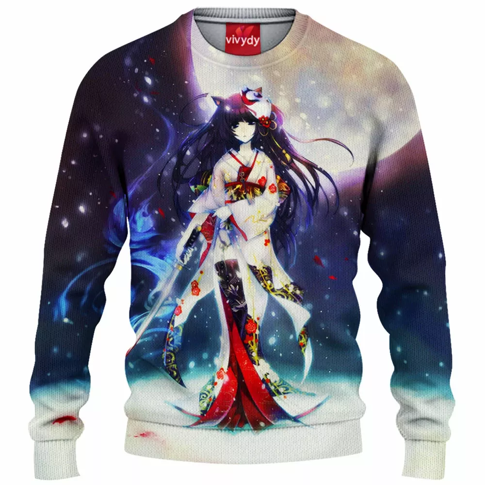 Anime Girl Knitted Sweater