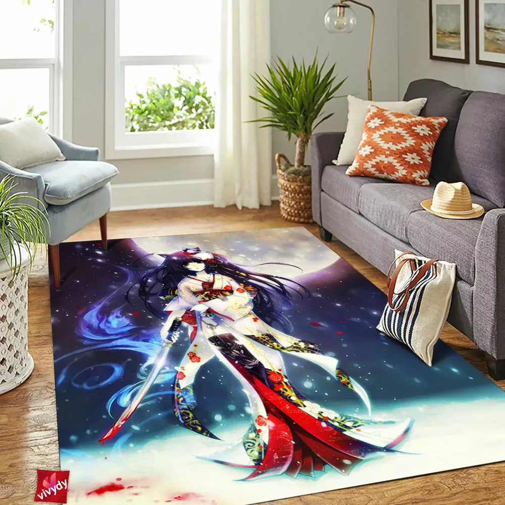 Anime Girl Rectangle Rug