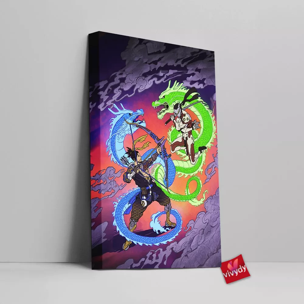 Overwatch Dragons Canvas Wall Art