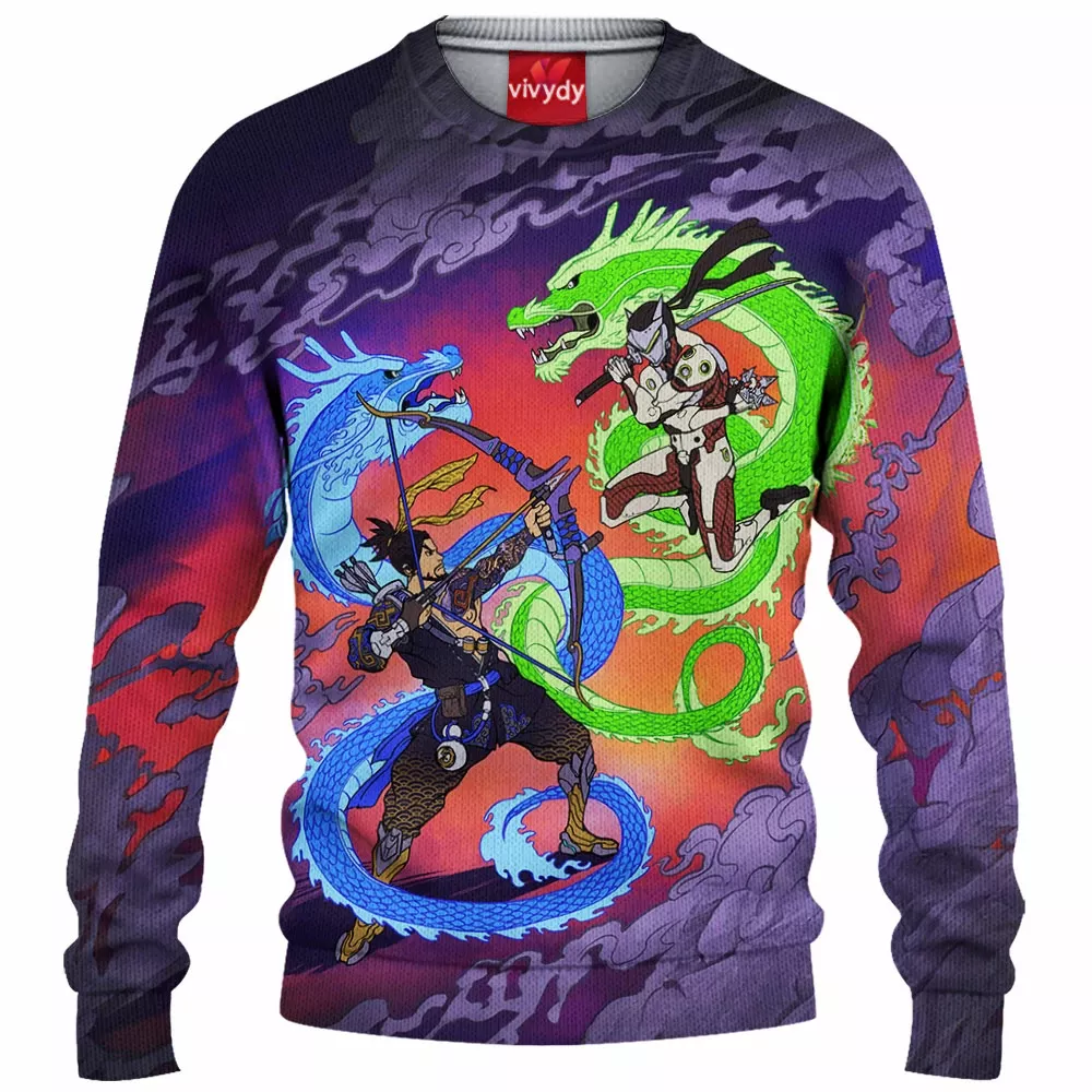 Overwatch Dragons Knitted Sweater