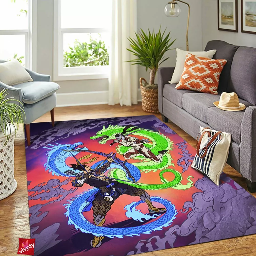 Overwatch Dragons Rectangle Rug