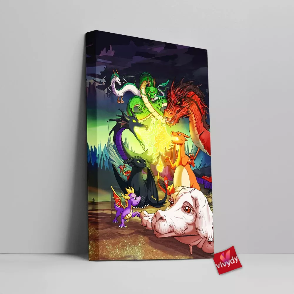 Dragons Canvas Wall Art