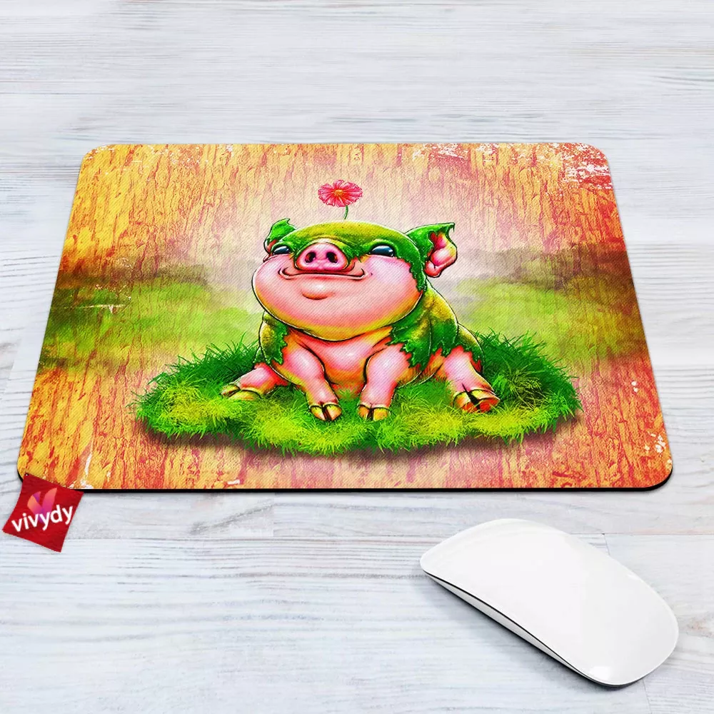 Moss Piglet Mouse Pad