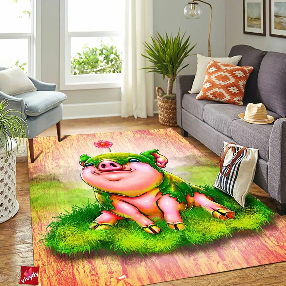 Moss Piglet Rectangle Rug