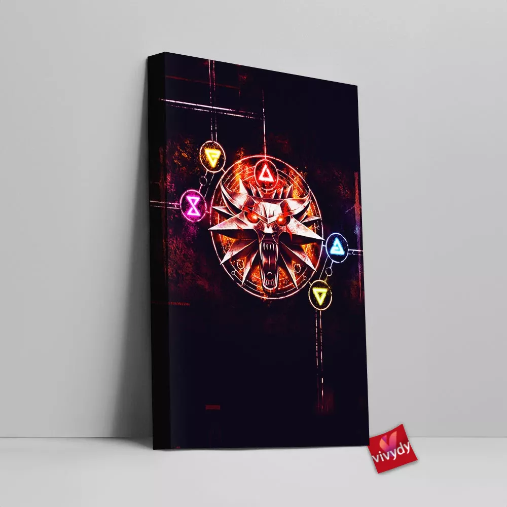 The Witcher Logo Canvas Wall Art