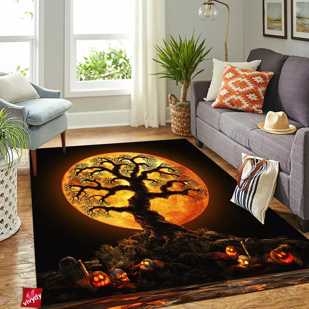 Trick Or Tree Rectangle Rug