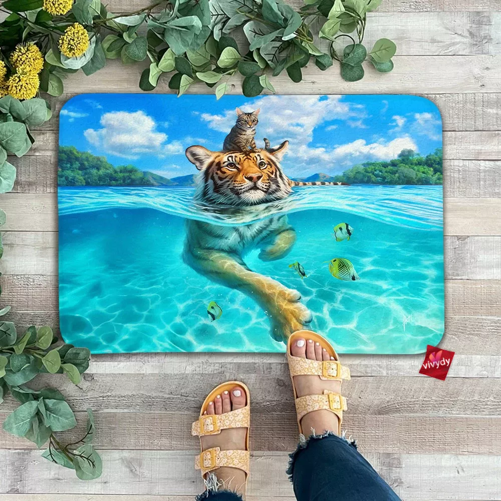 Swim Tiger Doormat