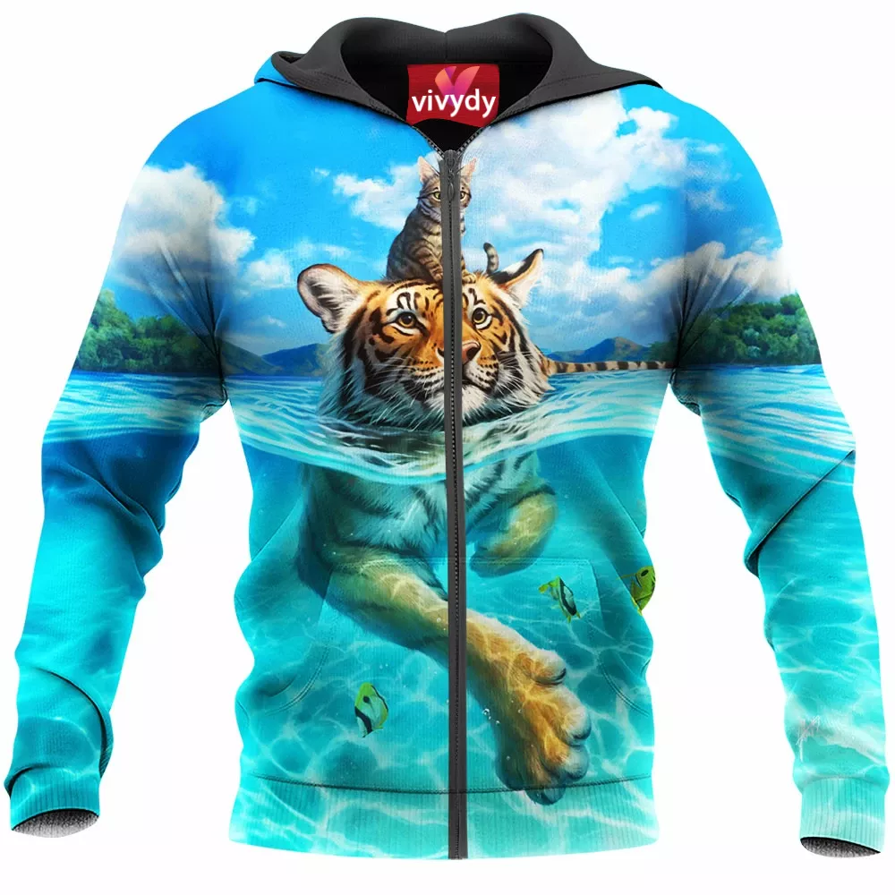 Swim Tiger Zip Hoodie