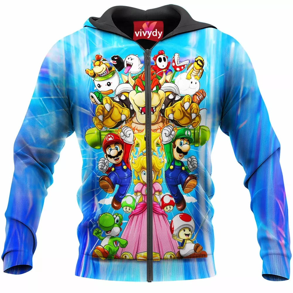 Mario Zip Hoodie