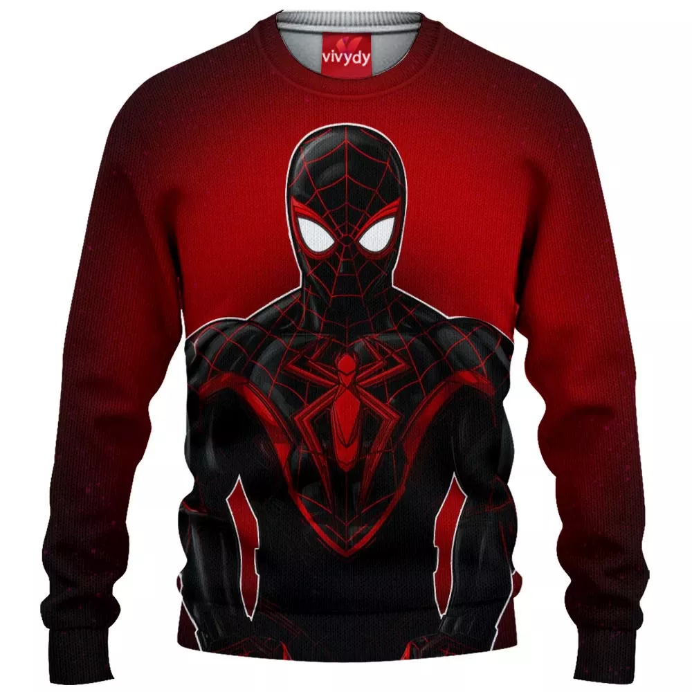 Spider-man Miles Morales Knitted Sweater