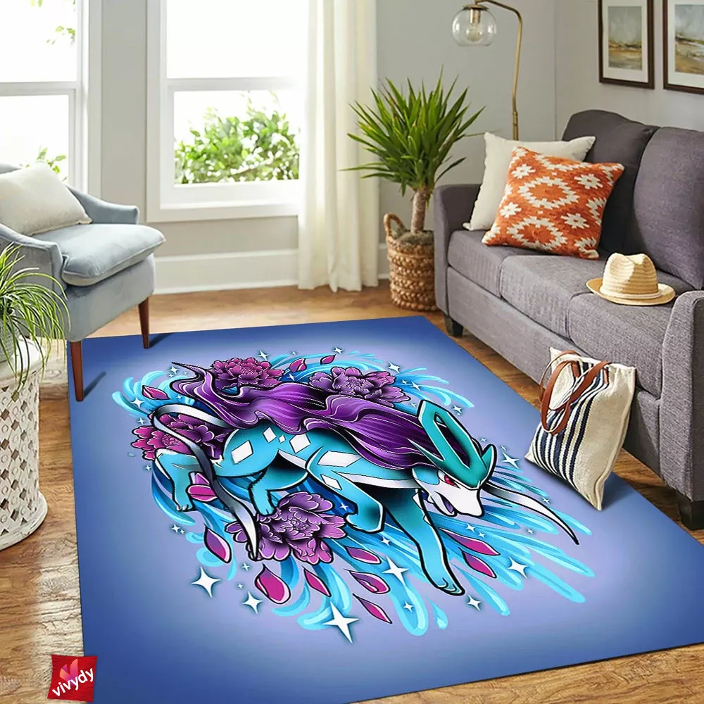 Suicune Tattoo Rectangle Rug