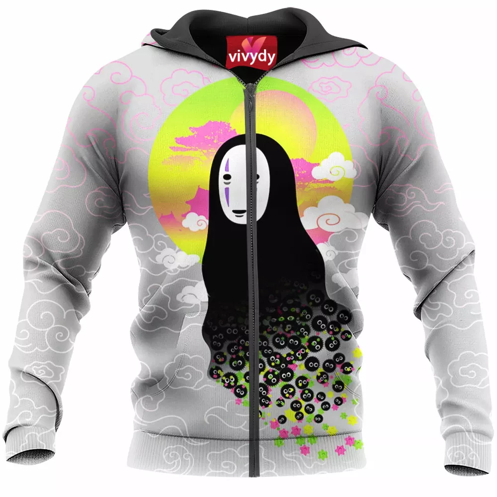 No Face And Soot Sprites Zip Hoodie