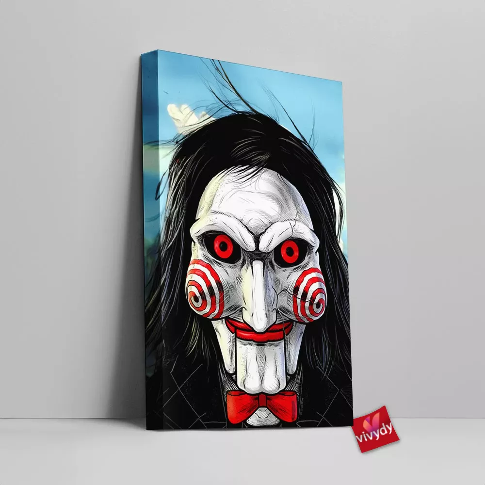 Billy The Puppet Jigsaw Canvas Wall Art