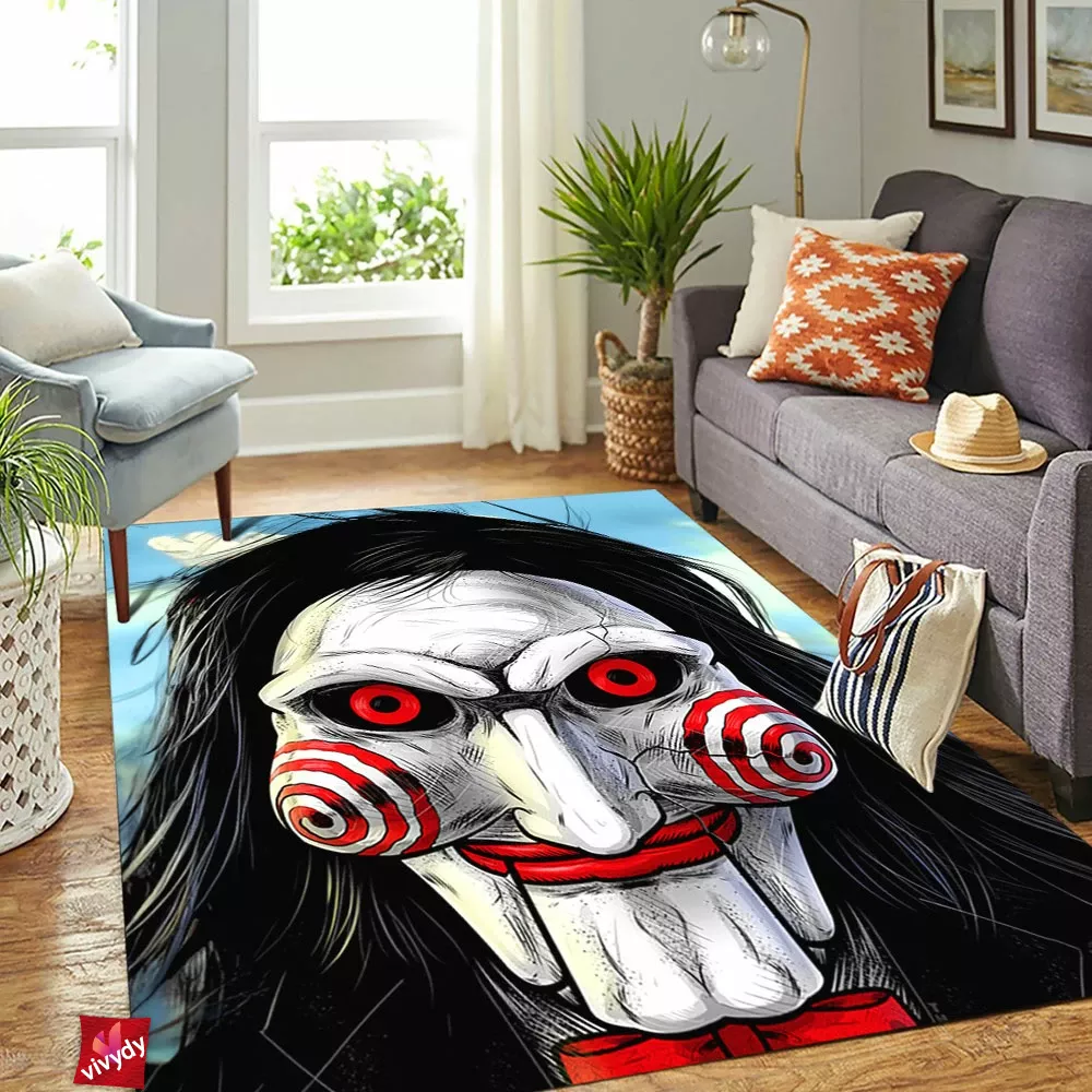 Billy The Puppet Jigsaw Rectangle Rug