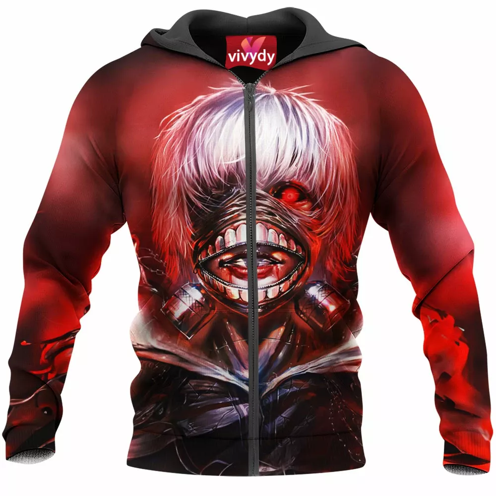 Ken Kaneki Zip Hoodie