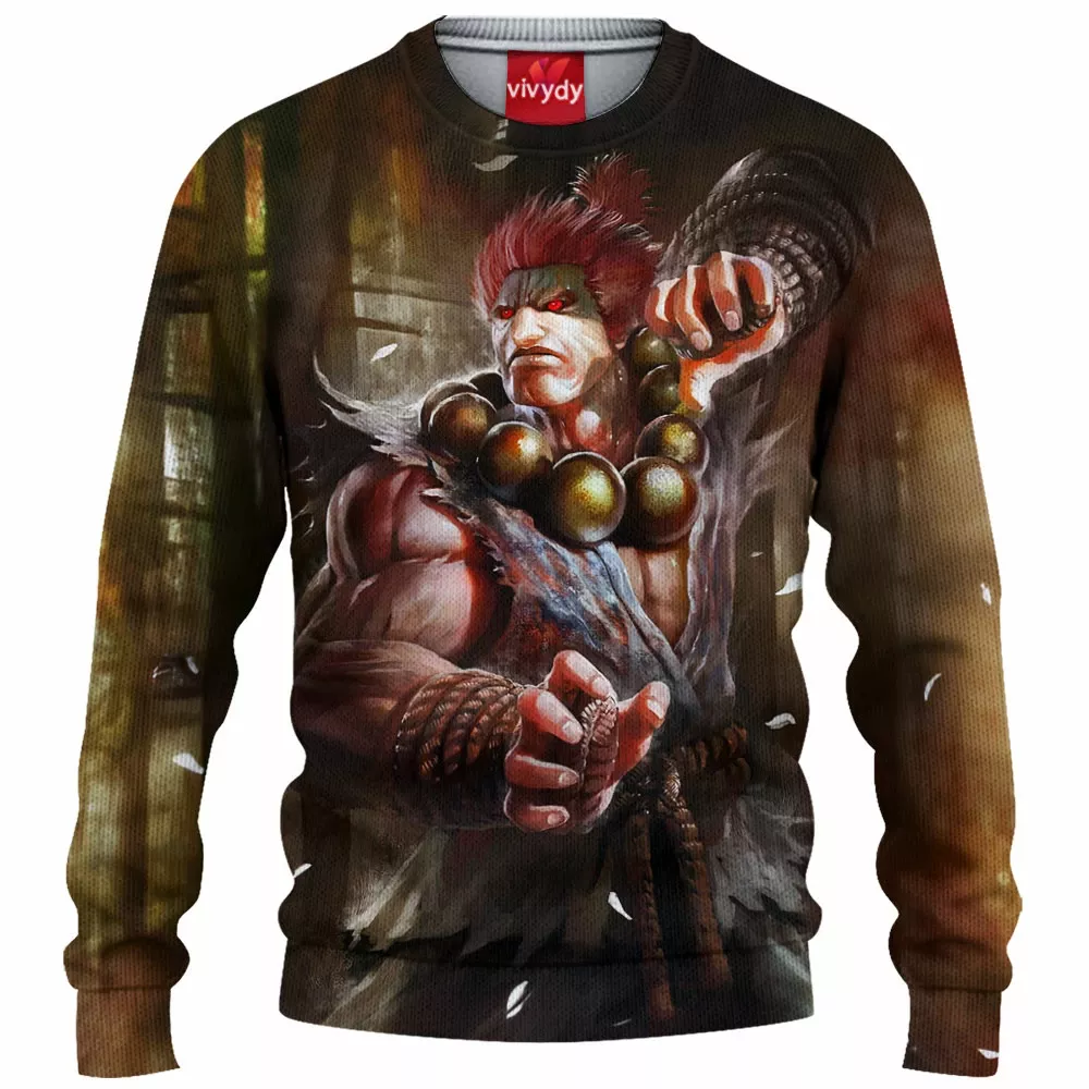 Akuma Street Fighter Knitted Sweater