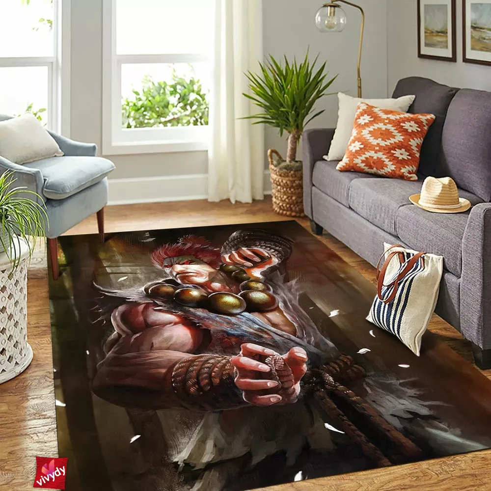 Akuma Street Fighter Rectangle Rug