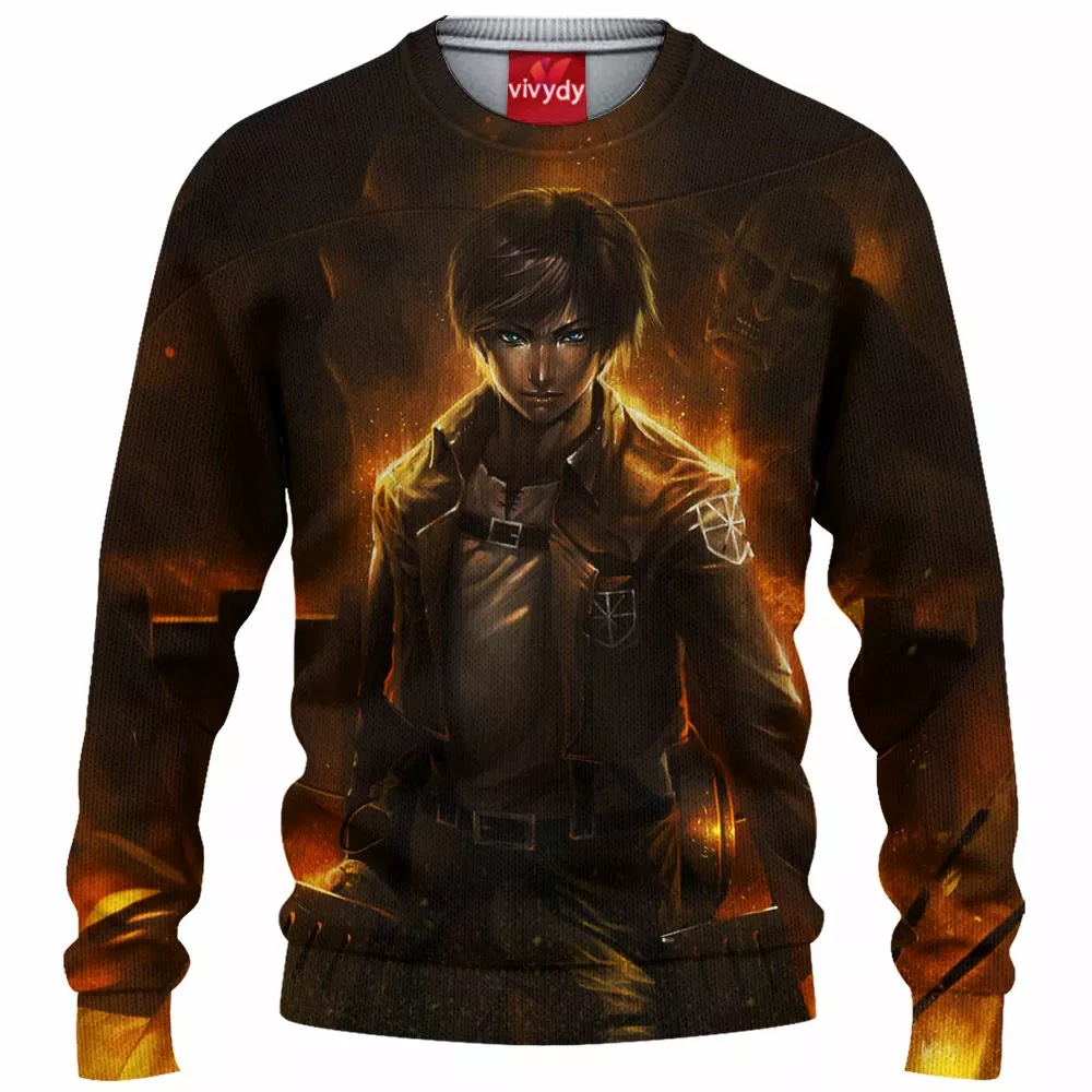 Eren Attack On Titans Knitted Sweater