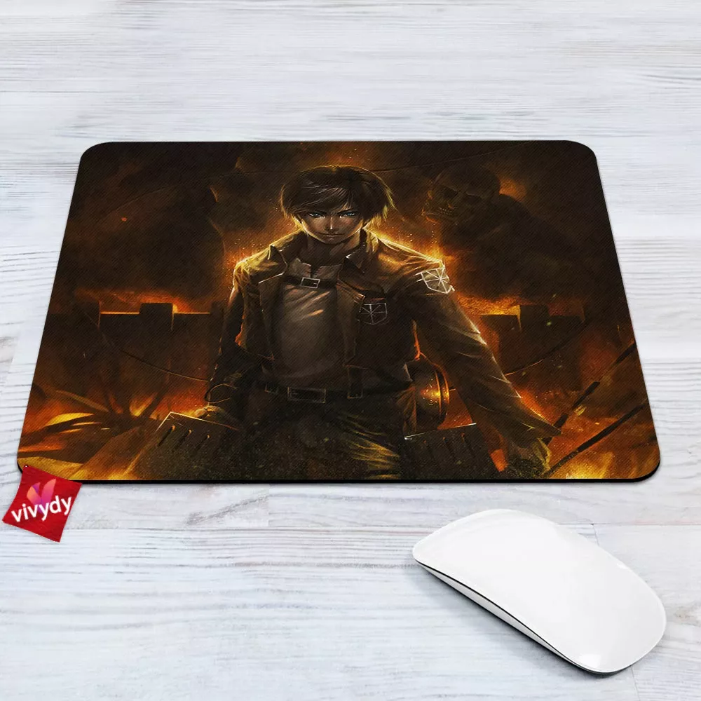 Eren Attack On Titans Mouse Pad