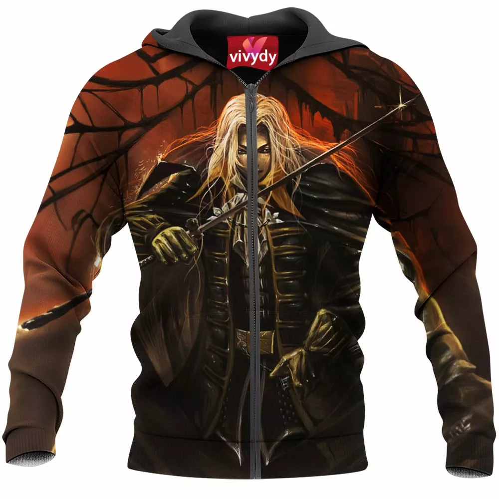 Alucard Castlevania Zip Hoodie