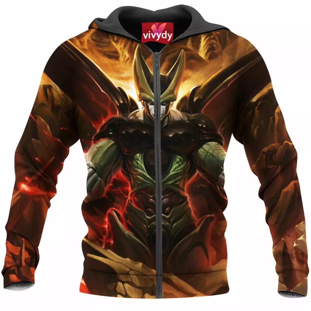 Cell Dragon Ball Z , Dbz Zip Hoodie