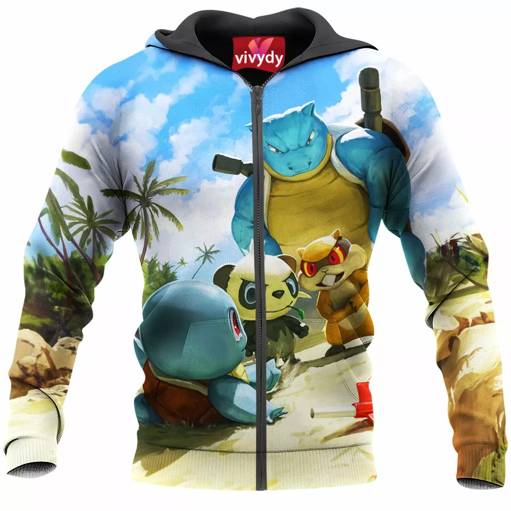 Blastoise Beach Patrol Zip Hoodie