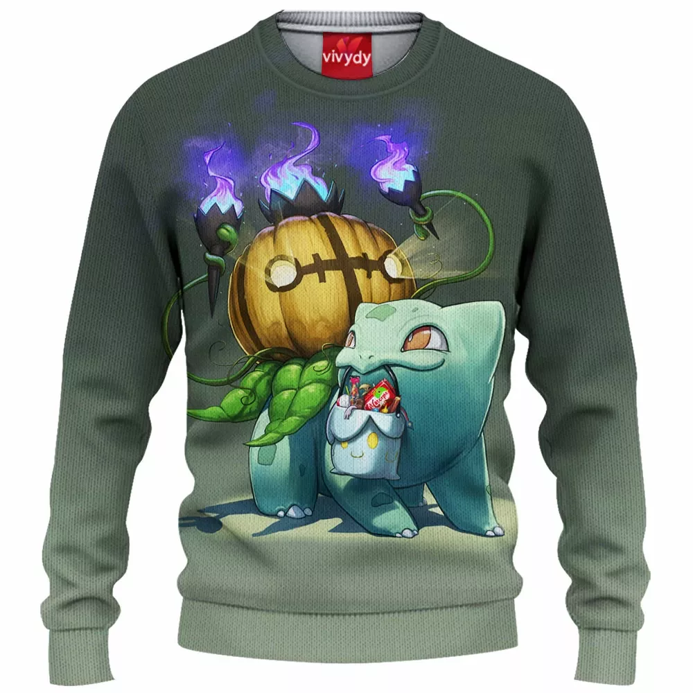 Bulbasaur Halloween Knitted Sweater