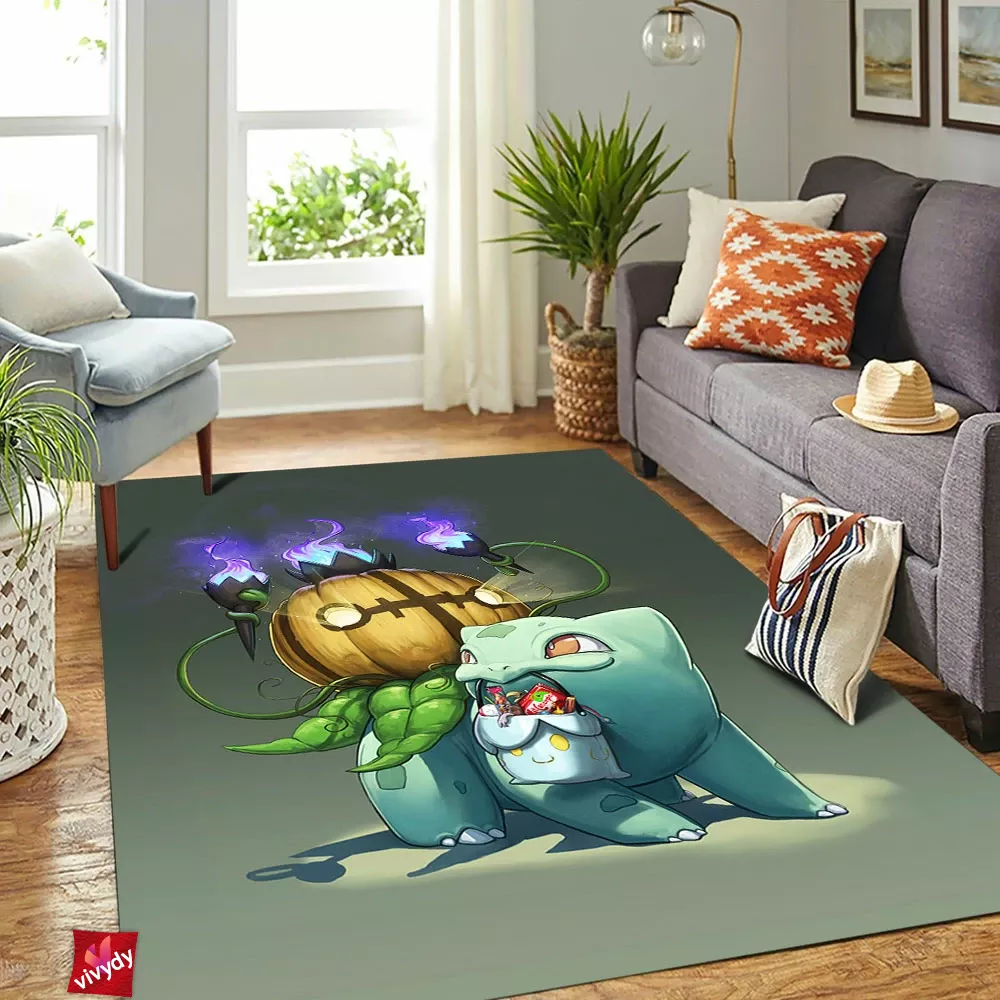 Bulbasaur Halloween Rectangle Rug