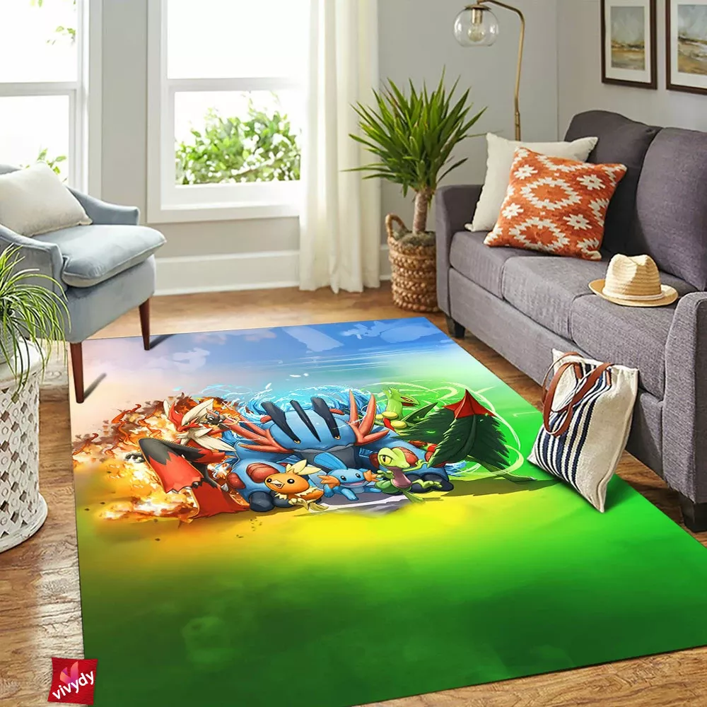 Pokemon Generation Rectangle Rug