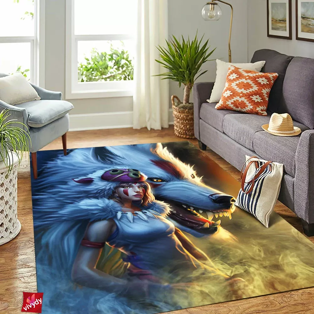 Princess Mononoke Rectangle Rug